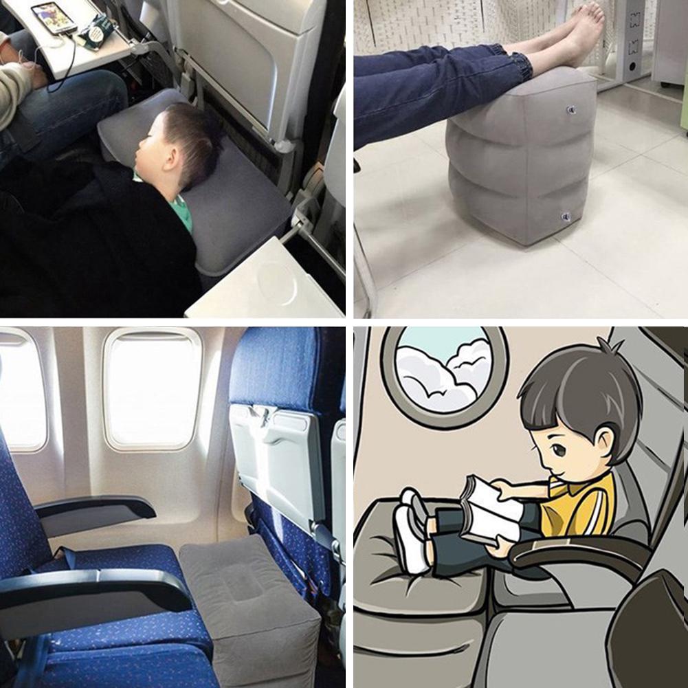 inflatable flight footrest