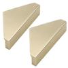 2PCS Handles 80mmx37mmx20mm Brass Gold Drawer Handle