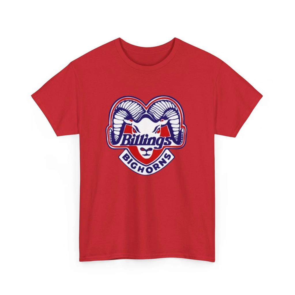 Billings Bighorns Eishockey-T-Shirt Verblichen Vintage Sport-Sammlerstück