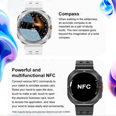 2025 Neue DT Watch Ultra Smartwatch 32 GB Speicher Lokale Musik Bluetooth Anruf Kompass 3D Menü Kabelloses Laden Serie 7 Smartwatch