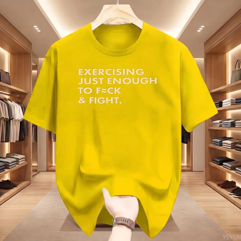 Maglietta 'Allenati Giusto' Uomo Donna Divertente Palestra Sarcastica Maglietta Allenamento Frase Fitness T-shirt Grafiche
