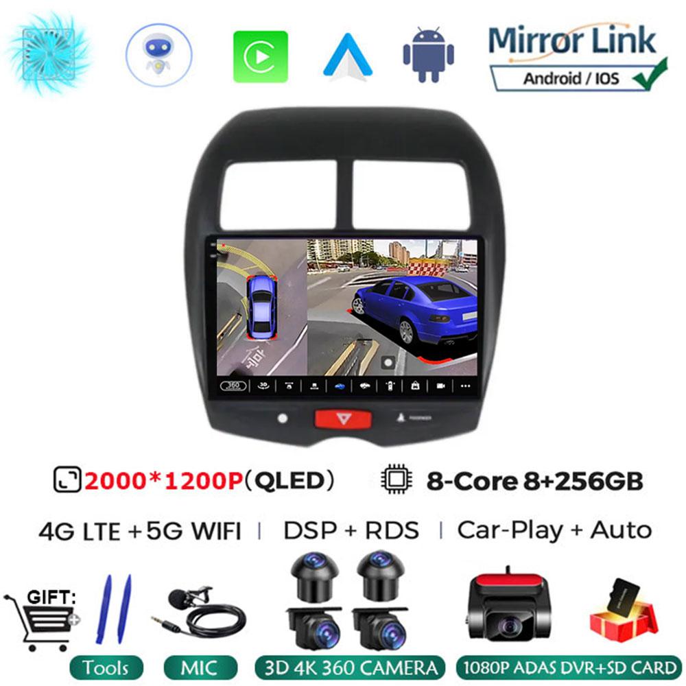 Android 14 For Mitsubishi ASX 1 2010 - 2013 2014 2015 2016 Multimedia Car TV Vehicle Video GPS Navigation Stereo Radio NO DVD
