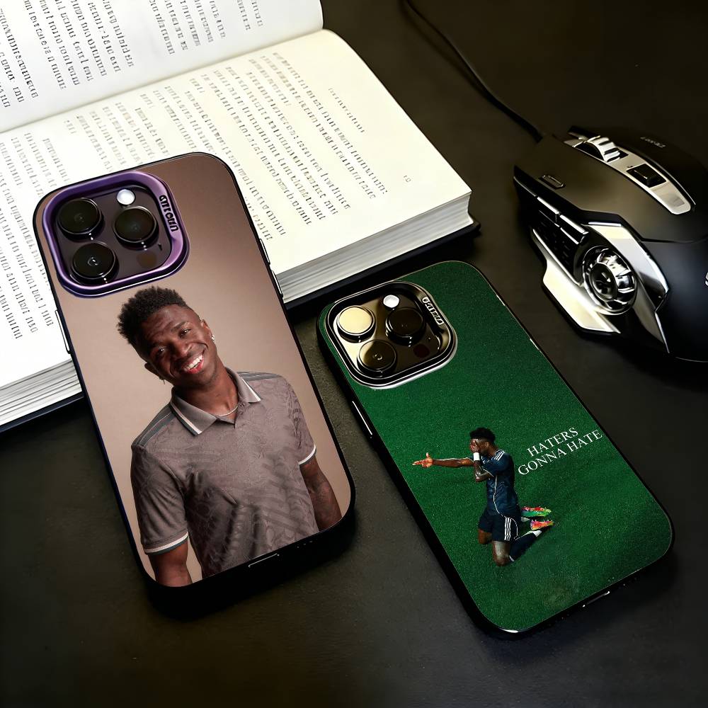 V-Vinicius J-Junior Black Candy Silver Phone Case Phone Case For iPhone17,16,15,14,13,12,11 Plus,Pro Max