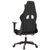 Gaming Chair with Footrest Black and Orange PU Leather