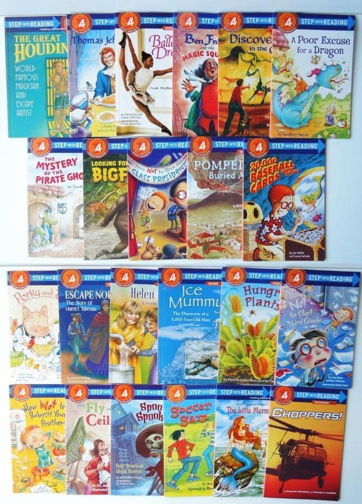 [USED] English Picture Book Extensive Reading Set of 23 Books: Step Into Reading 4
