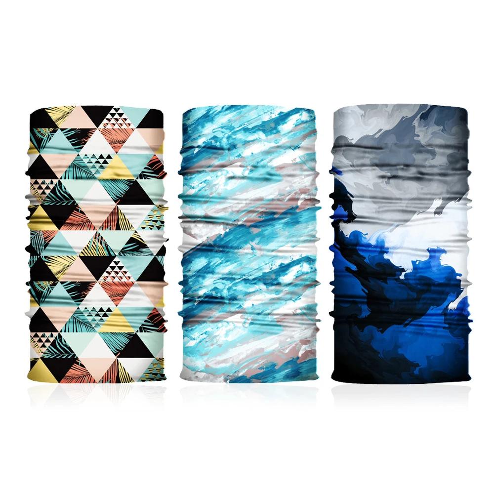 3pcs Camouflage Seamless Magic Bandana Buffs Neck Gaiter Paisley Headband Cycling Fishing Tube Face Shield Men Women