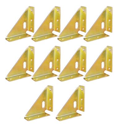 Pack Of 10 Portable Right Angles Brackets for Furniture Support And Corner Reinforcement In Cabinets and Tables