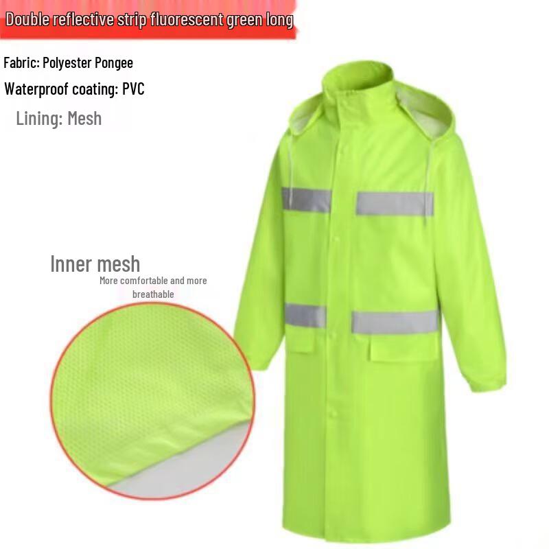 High-Visibility Reflective Rain Jacket