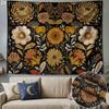 Vintage Floral Pattern Tapestry Wall Hanging Aesthetic Bedroom Wall Decor - Polyester Home Decoration, Suitable for Living Room, Dorm, and Office