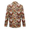 Herren Hässlicher Weihnachten Kord Warmtaschen Anzugjacke Strickjacke Herren Freizeitanzug