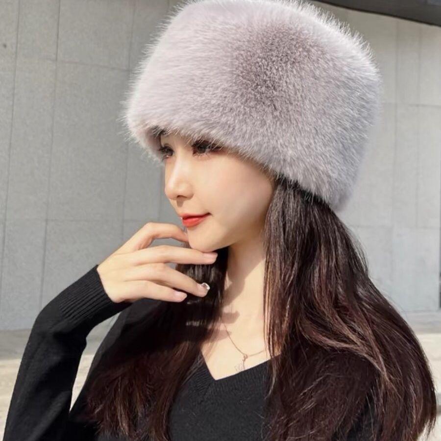 New Fox Fluff Thickened Warm Fairy Princess Hat Ear Hat Autumn and Winter Hat Female