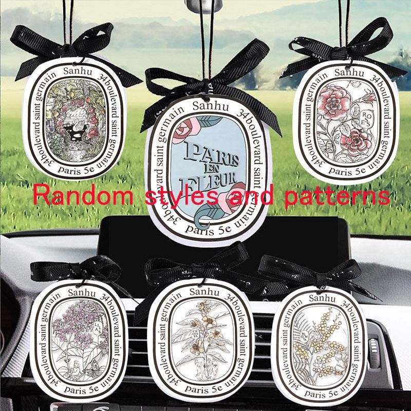 

10 шт. Освежитель воздуха Автомобильный парфюм Натуральный ароматизированный бумажный Автомобильная подвесная декорация Ароматические таблетки Аксессуары для ароматерапии Интерьер белый