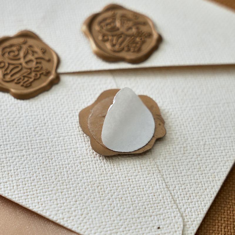 Briefset im Retro-Chinesischen Stil: Hanfpapier, Kraftumschläge, Postkarten & Siegelwachs