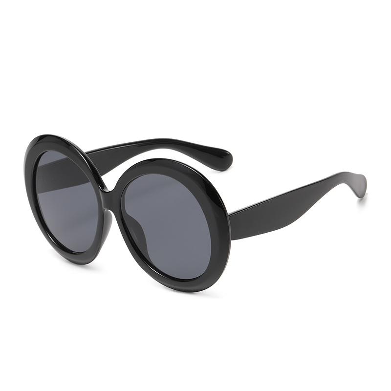 Big Frame Luxury Brand Designer Round Sunglasses Women For Men Vintage Punk Popular Oversized Retro Travel Sun Glasses Uv400
