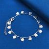 Charm 925 sterling silver 8-inch exquisite heart-shaped bracelet for women's fashion parties, wedding gifts and accessories