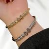 18k Real Gold Electroplated Zirconium Bracelet European and American Simple Fashion Buckle Bracelet Light Luxury High-end Hand Jewelry 2026
