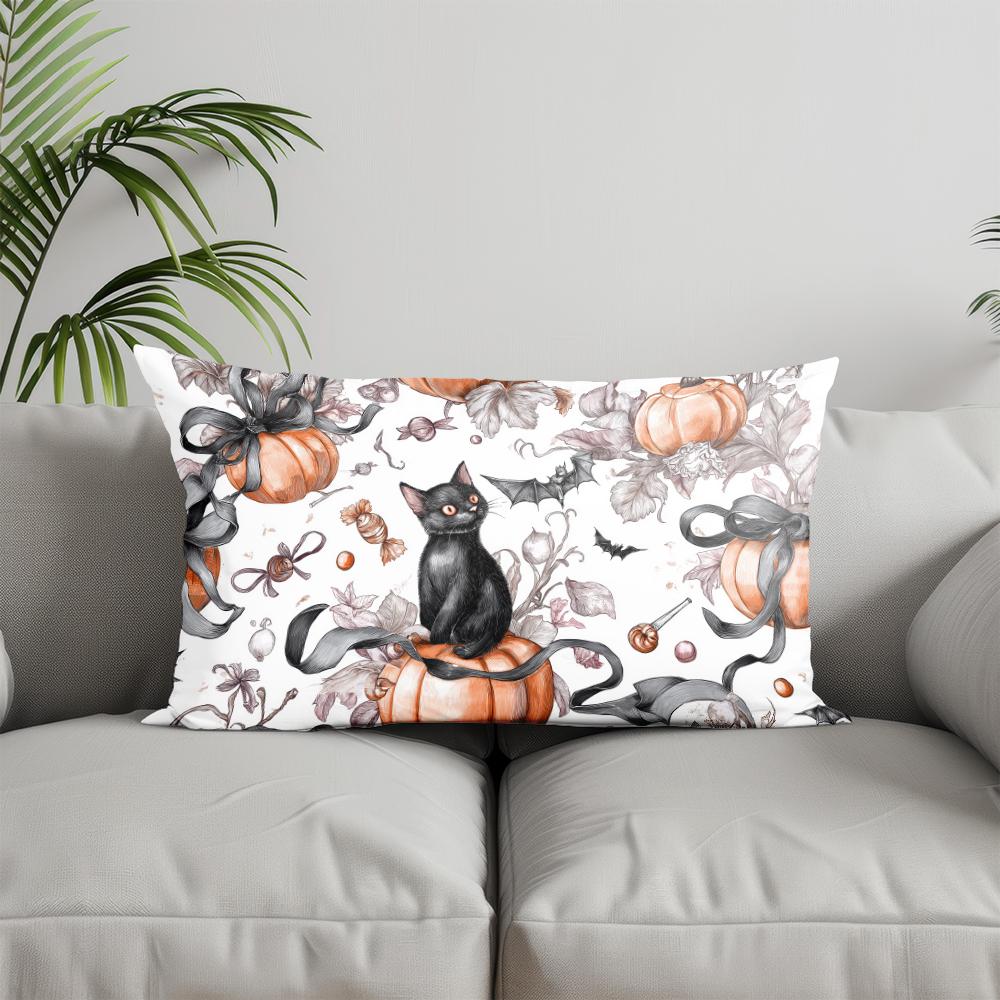 Home Decor Cute Halloween Fairy Pillowcase Suitable For Sofa Bedroom Car Pillow Cover Cushion Rectangular Back Cushion