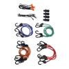 28 Pcs Set Bungee Cord High Elasticity Rubber Tie Down Strap with Hook for Luggage Camping Tent