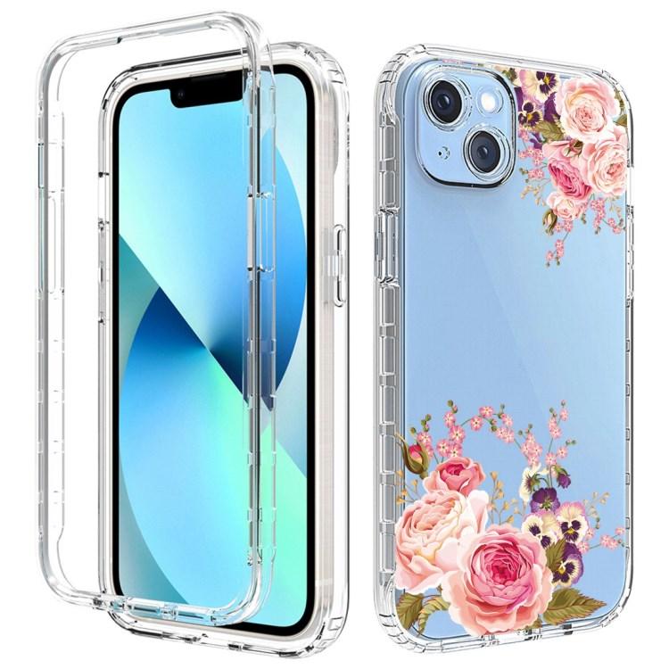Pattern Printing Luxury Trendy Phone Cases for iPhone 14 Flower case Clear