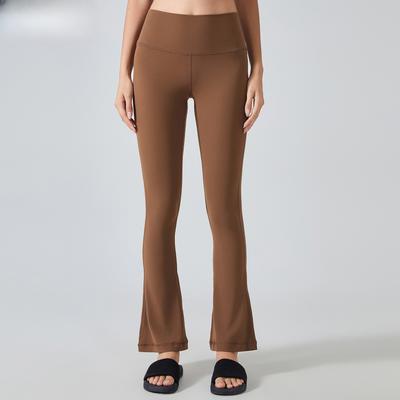 Elastic Sweatpants Yoga Flared Pants Tight and Thin High Waist Peach Hip-lifting Fitness Trousers