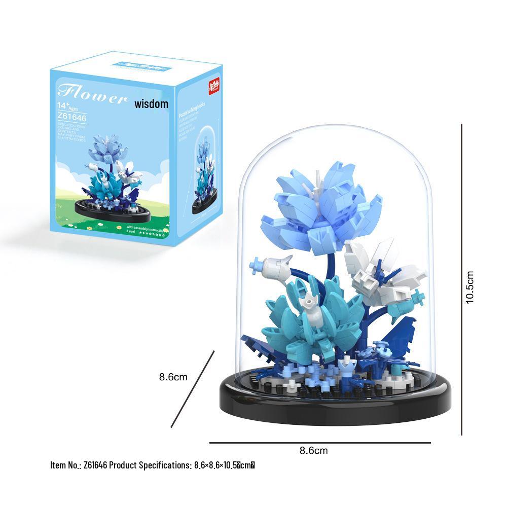 Preserved Lily of the Valley Micro-particle Building Blocks Educational Desktop Ornament Toy