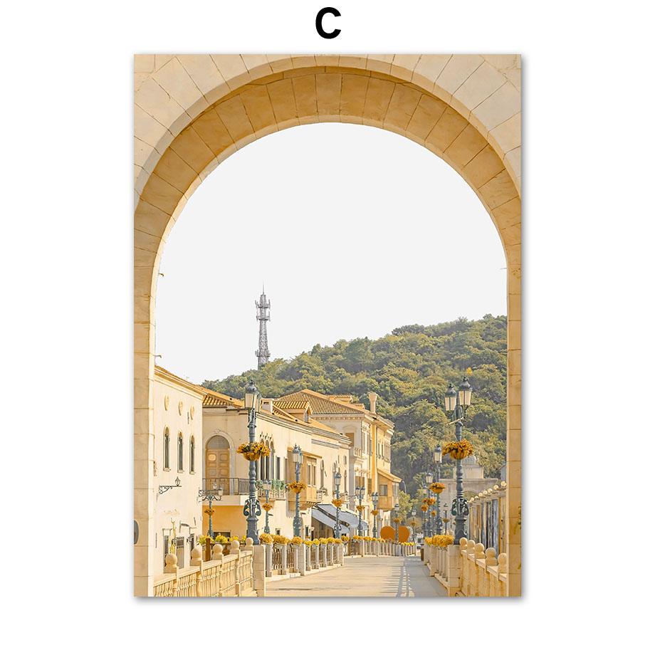 Zitrone Daisy Tür Bus Berg Stadt Zitate Wand Kunst Leinwand Malerei Nordic Poster Und Drucke Wand Bilder Für Wohnzimmer decor