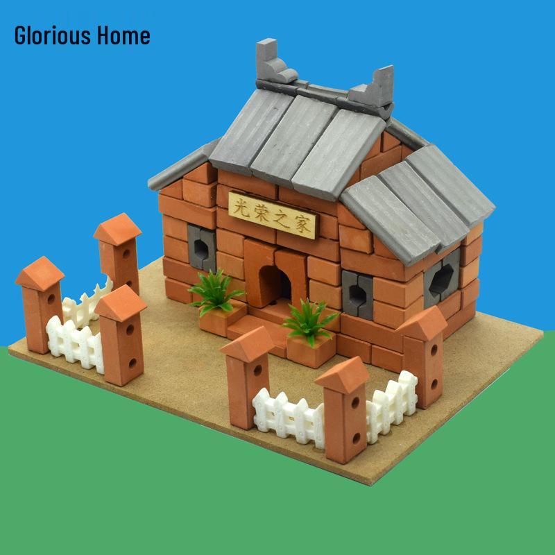 Little Bricklayer DIY Cement House Building Blocks - Educational Toy for Children