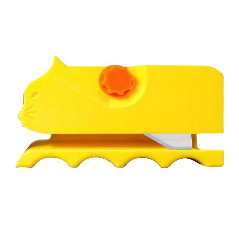 Ferramenta em Forma de Gatinho Impressa em 3D Dispositivo de Corte de Papelão Cortador de Papelão Manual DIY para Arranhadores de Gato Cortador de Tiras de Papelão