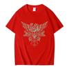 Korn Skull Wings Girls Juniors Black T Shirt Metal Gothic Rock Band T Shirts Unisex Women Vintage Oversized Tshirt Tops Streetwear