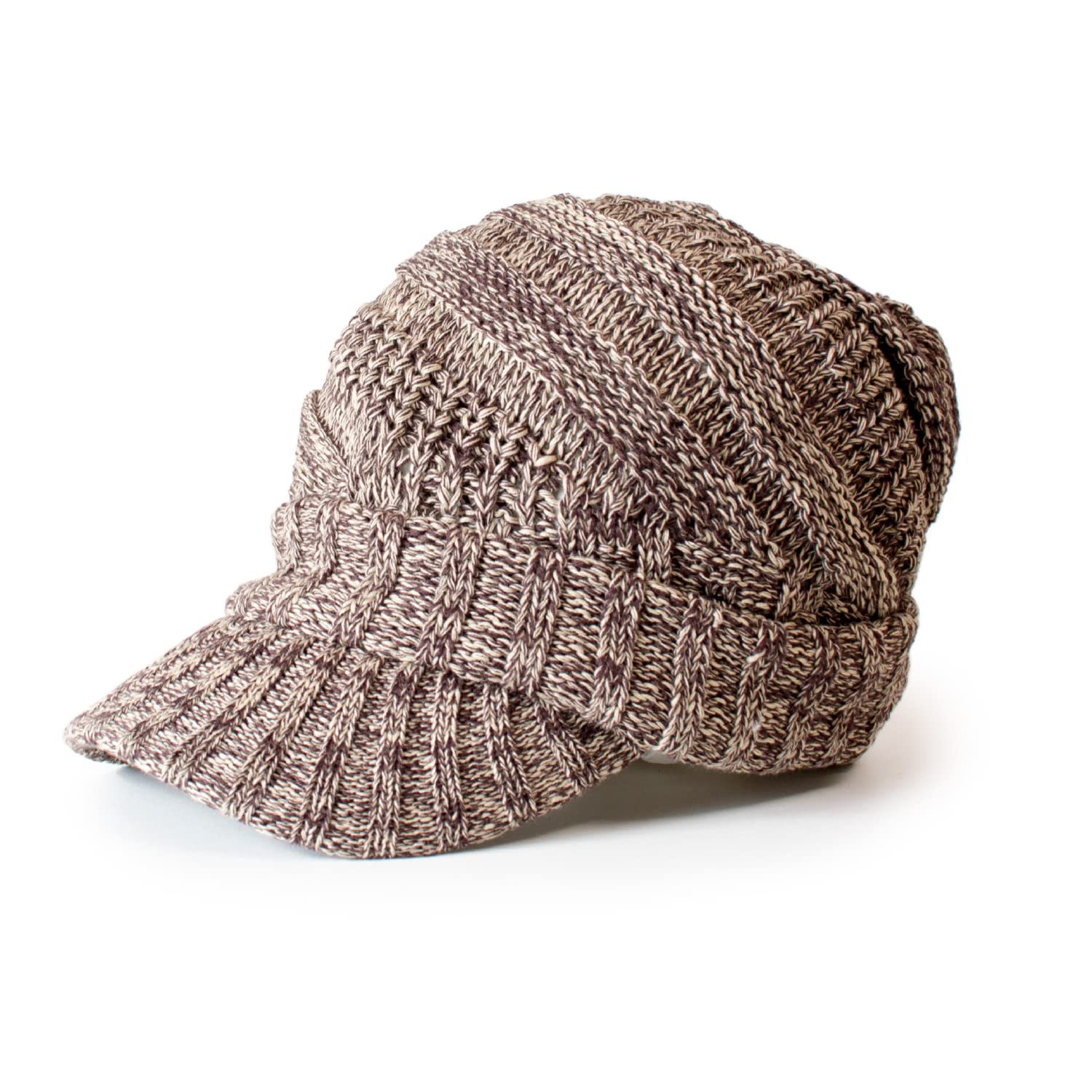 

Анограмма МЕГА Вязаная Кепка-Ньюсбой с Широким Козырьком Большая Стройнящая Унисекс [65см] Кепка, Кепка, Осень/Зима, Размеры, 58см/65см, Эффект, (Коричневый/Бежевый)