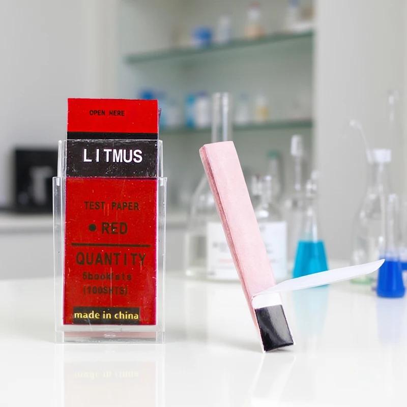 100 Strips/Box PH Test Strips Red/Blue Litmus Paper Acid Alkali Test Paper For Water Soil Laboratory Acid Alkaline Detection