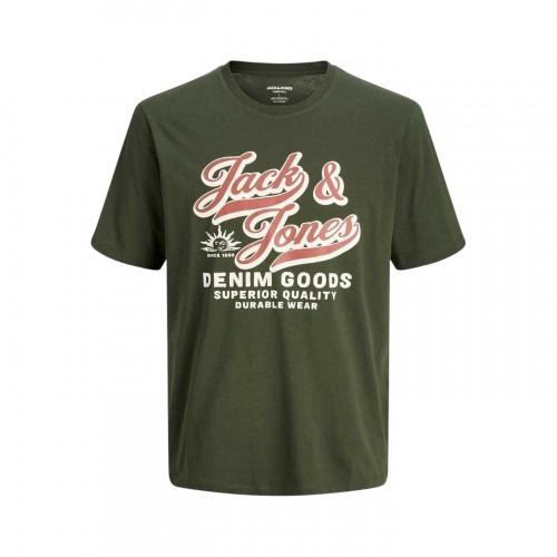 Jack And Jones Mens Denim Goods Logo Short-Sleeved T-Shirt