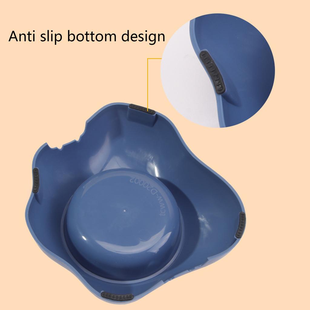 Egg Yolk Shape Dog Bowl Large Capacity Pet Feeding Bowl Cat Dog Food Drinking Bowl Candy Color Feeding Bowl Washable
