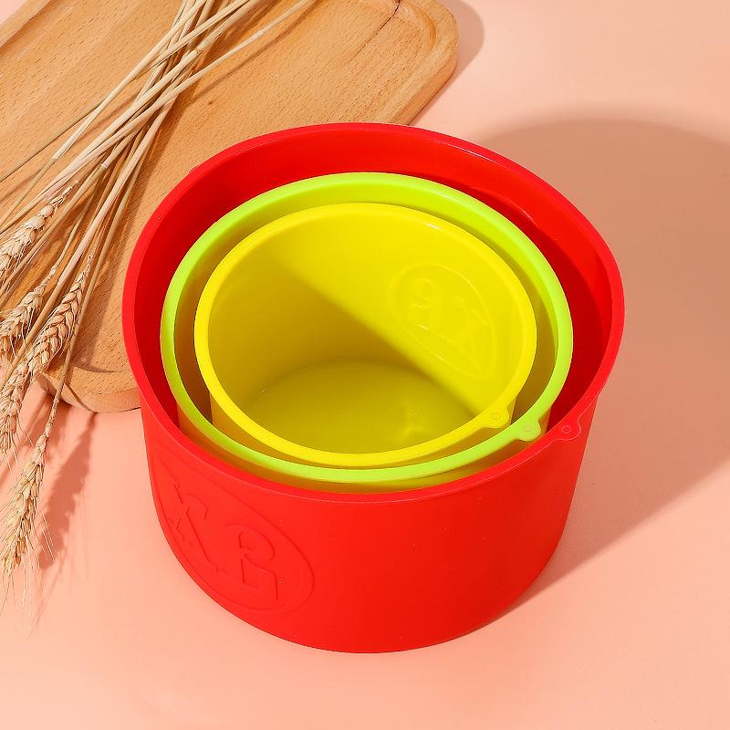 1/3pcs Silicone Cake Mold Random Color DIY Desserts Baking Mold Rectangular Bread Pan Mousse Cake Round Shape Mold Baking Pans