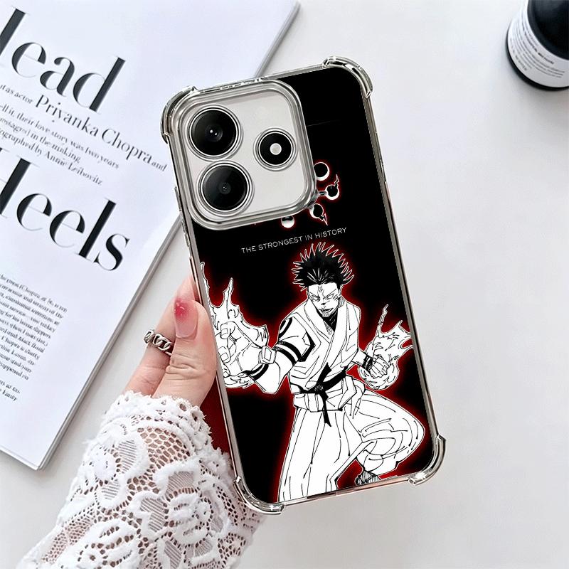 JUJUSU Anime Character Art Soft Phone Case For Xiaomi Redmi Note 14 15 Pro Plus 13 12 11S 11T 5G 10 9S 9 Plating Anti-Fall Funda