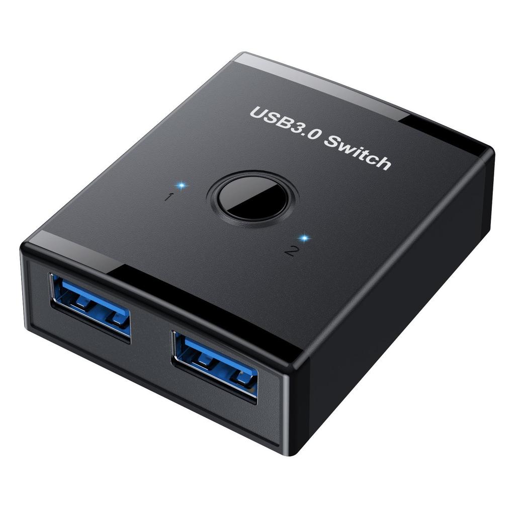 USB 3.0 Bidirectional Switch: 2-in-1-out/1-in-2-out Printer Sharing Splitter