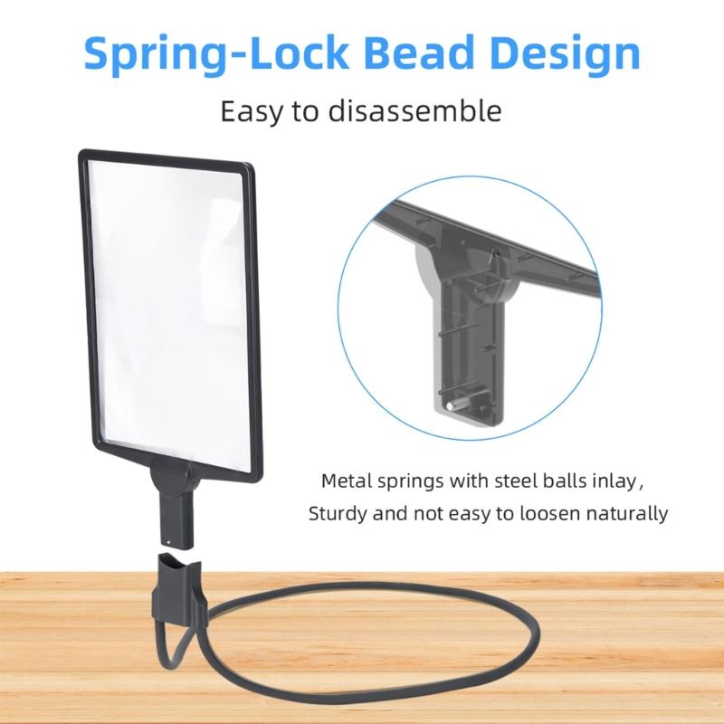 High Definition Magnifier with Handheld Neck Design for Precise Tasks In Electronics Repair and Crafting Comfortable Wear