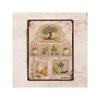 Vintage Floral Metal Sign 20x30cm Wall Decor