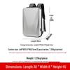 Men's Trendy Waterproof Business Travel Backpack with ABS Hard Shell