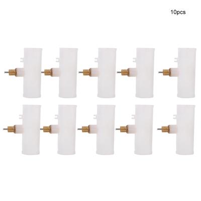 10pcs Copper Rabbit Drinking Fountain PVC 3 Way Automatic Rabbit Drinker Water Feeder(G3 4)