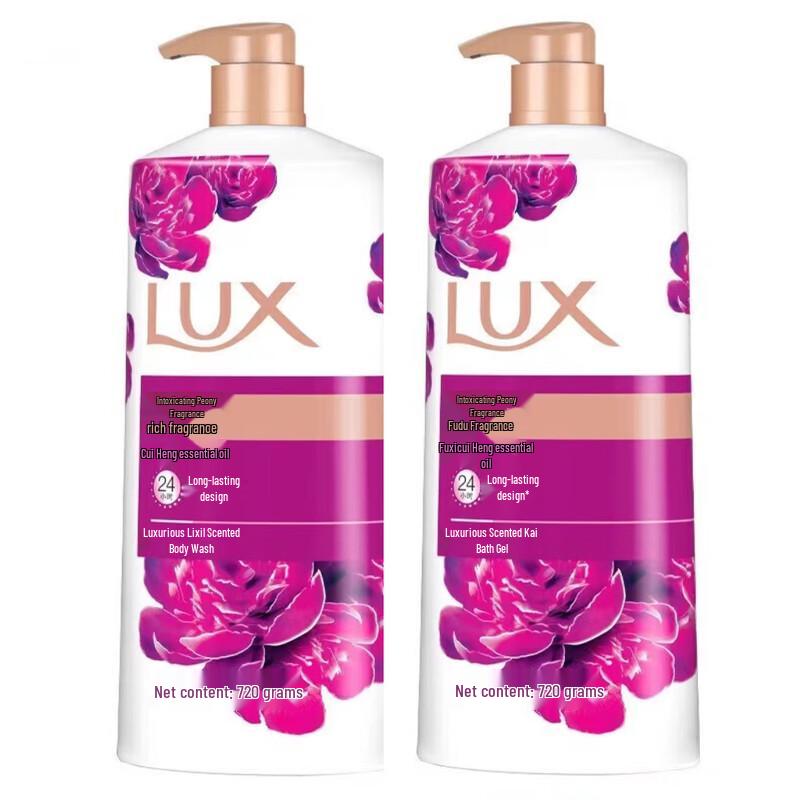 LUX Peony Scent Luxury Fragrance Shower Gel 720g x2 Set