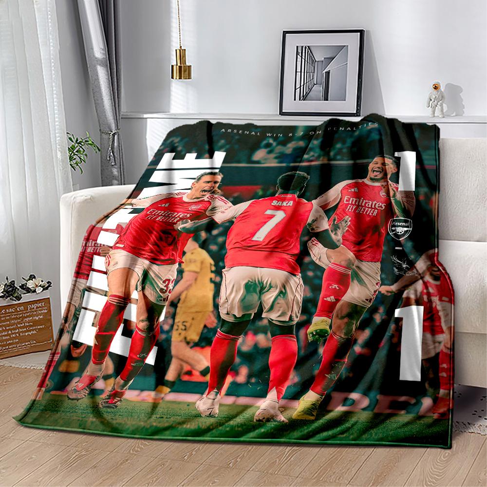 Arsenal Blanket Durable Comfort Perfect for Bed Picnics Couch Four Seasons Universal Playful Design Gifts For Family Or Friends