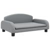 Kids Sofa Light Grey 70 x 45 x 30 cm Fabric
