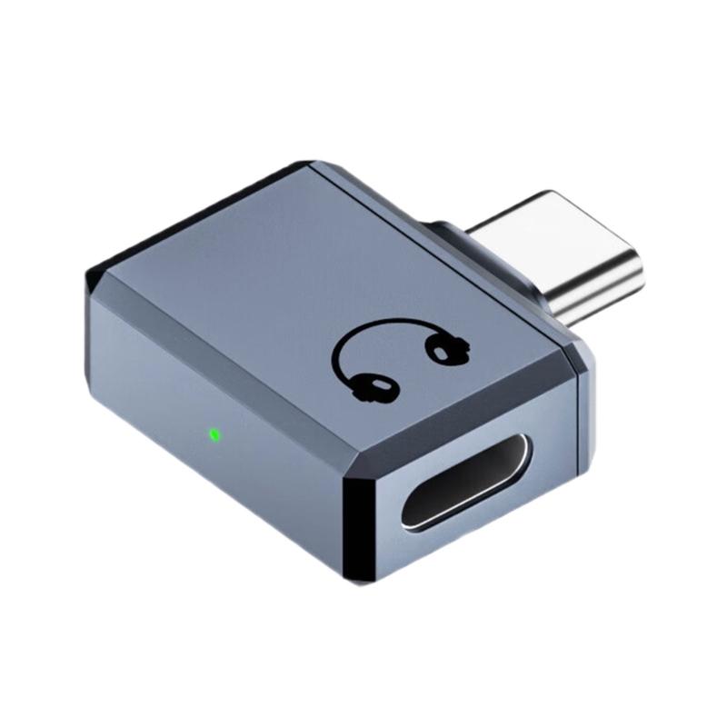 

Type C to 8Pin Headphone Converters Type C to 8Pin Adapter for Phone 15 and Pad Supports Calls Not Charging серый