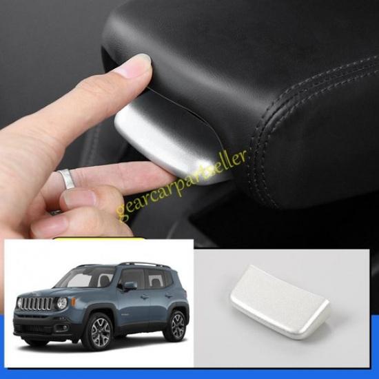 For Jeep Renegade 15-2023 Matte Silver Center Console Armrest Box Switch Cover