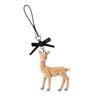 Flocked Flocked Pendant Miniature Animal Bag Charm Flower Bag Hanging Beaded Key Ring  Teens