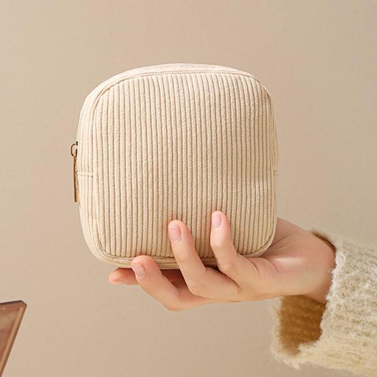 Yousheng Cosmetic Bag Zipper Closure Waterproof Portable Compact Design Sanitary Napkin Organizer Makeup Storage Bag