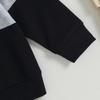2-teiliges Frühlingsoutfit für Baby-Jungen, 6 Monate, 12 Monate, 18 Monate, 24 Monate, 3 Jahre, kontrastfarbenes Langarm-Sweatshirt und elastische Hose für Kleinkinder-Herbstkleidung