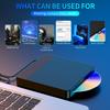 X001 External Optical Drive CD/DVD Burner Reader USB 3.0+Typle C Disc Player