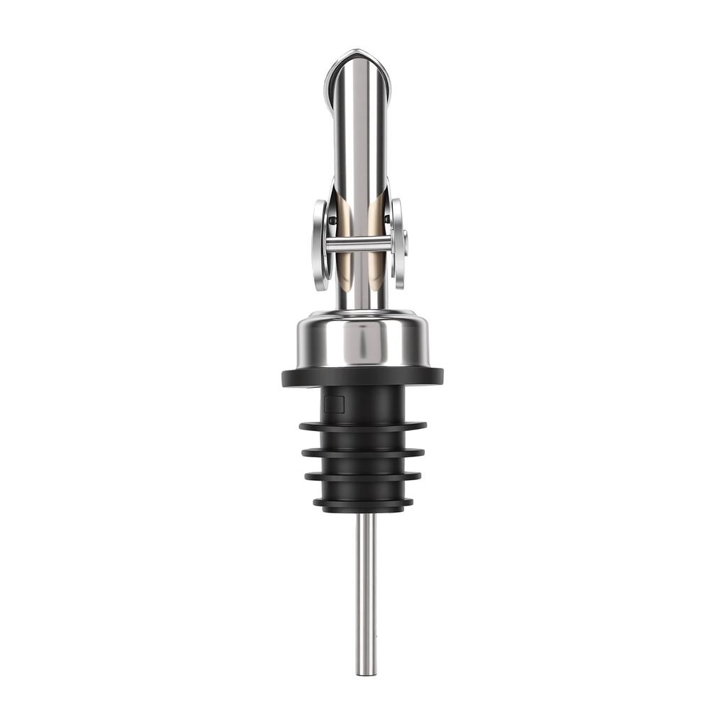 6er-Pack Weinflaschenausgießer Edelstahl-Spirituosenausguss Automatischer Olivenölspender für 3/4" Flaschenhals